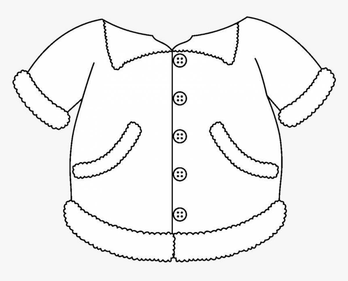 Rugged coat coloring page