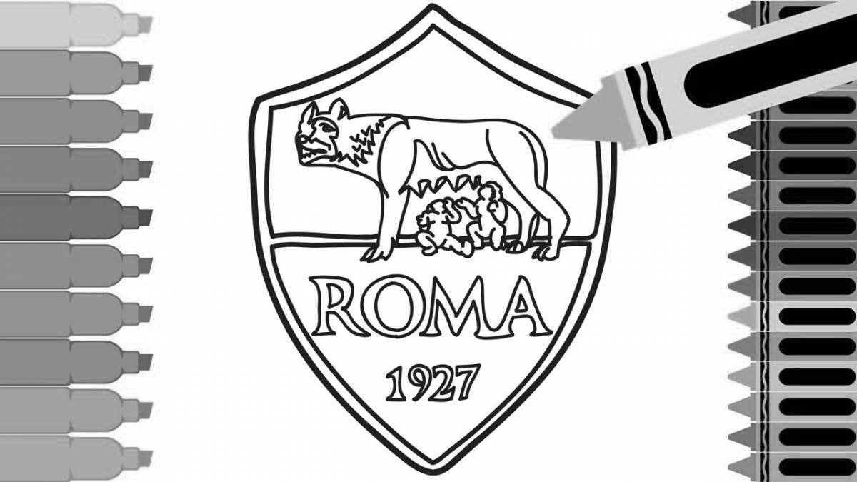 Charming roma coloring page