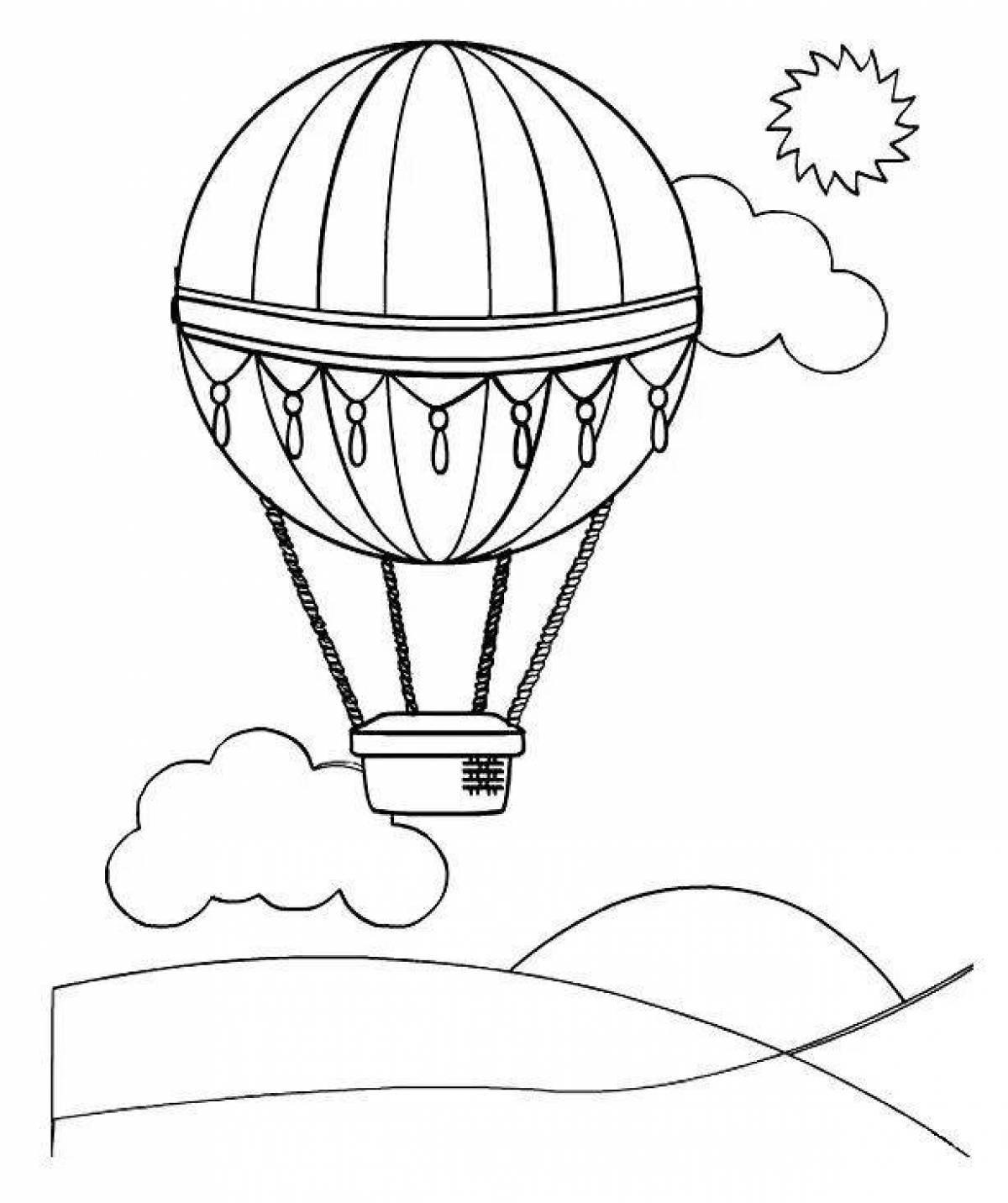 Gorgeous air coloring page