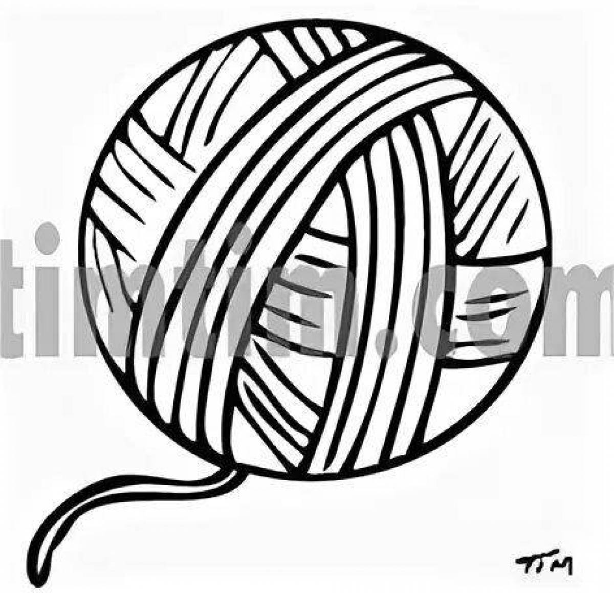 Coloring page charming tangle