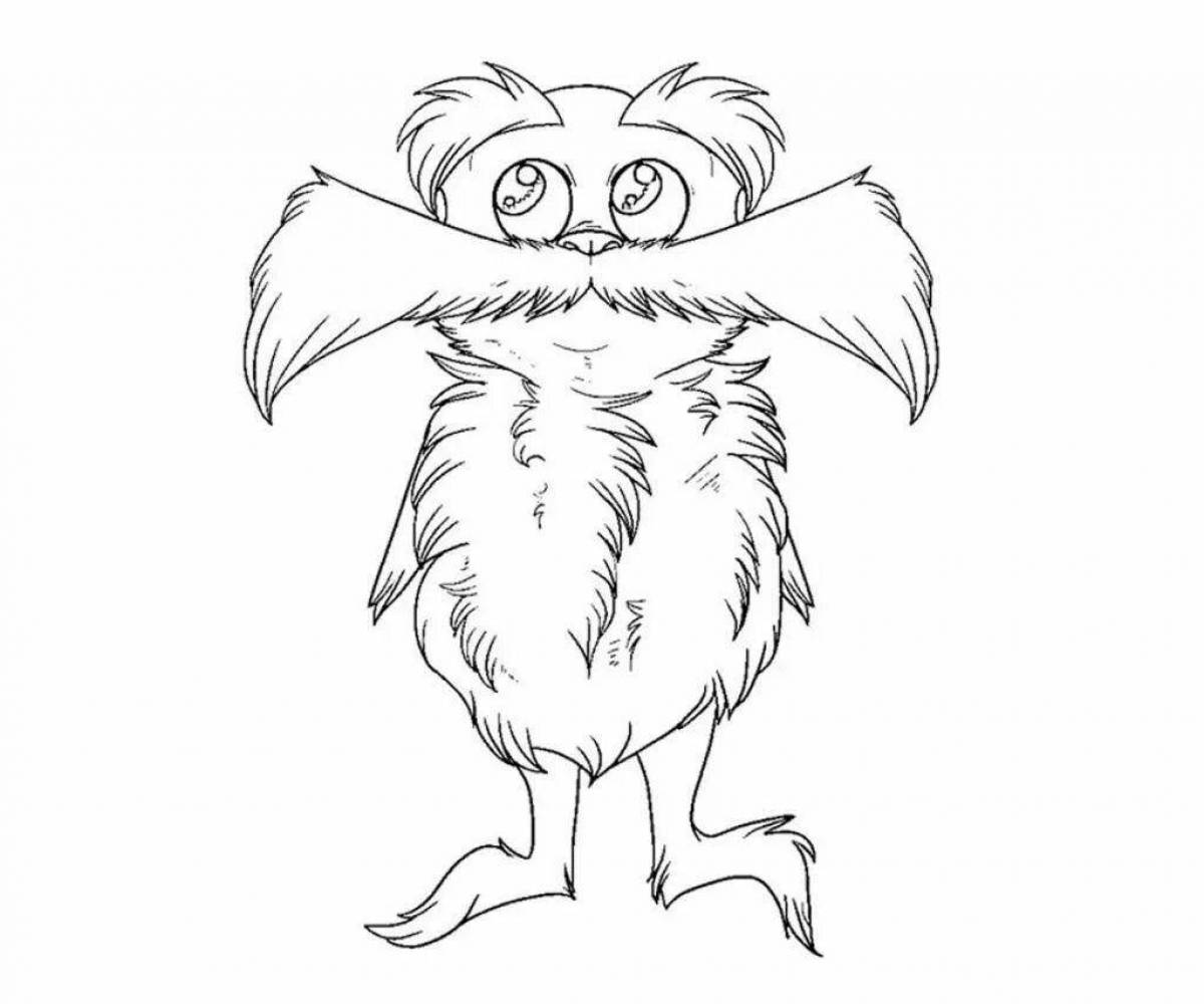 Coloring book gorgeous lorax