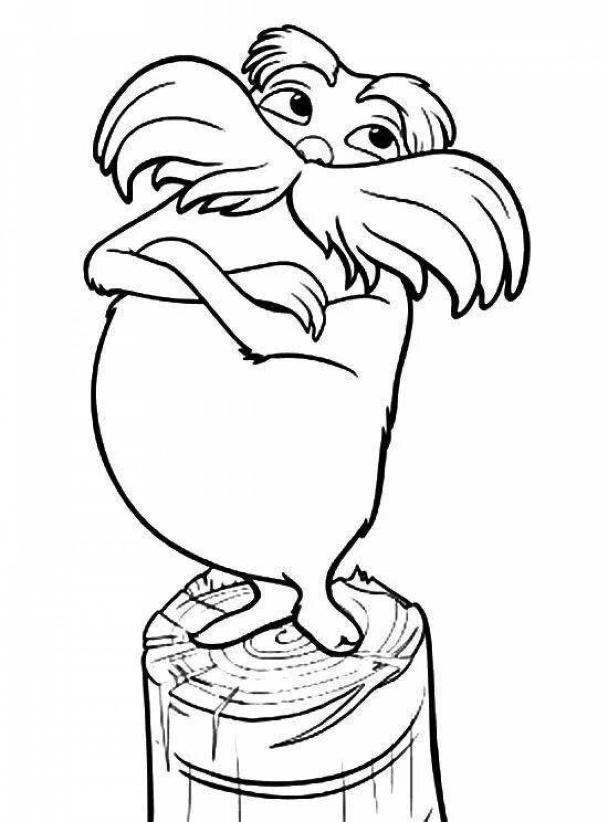 Amazing lorax coloring book