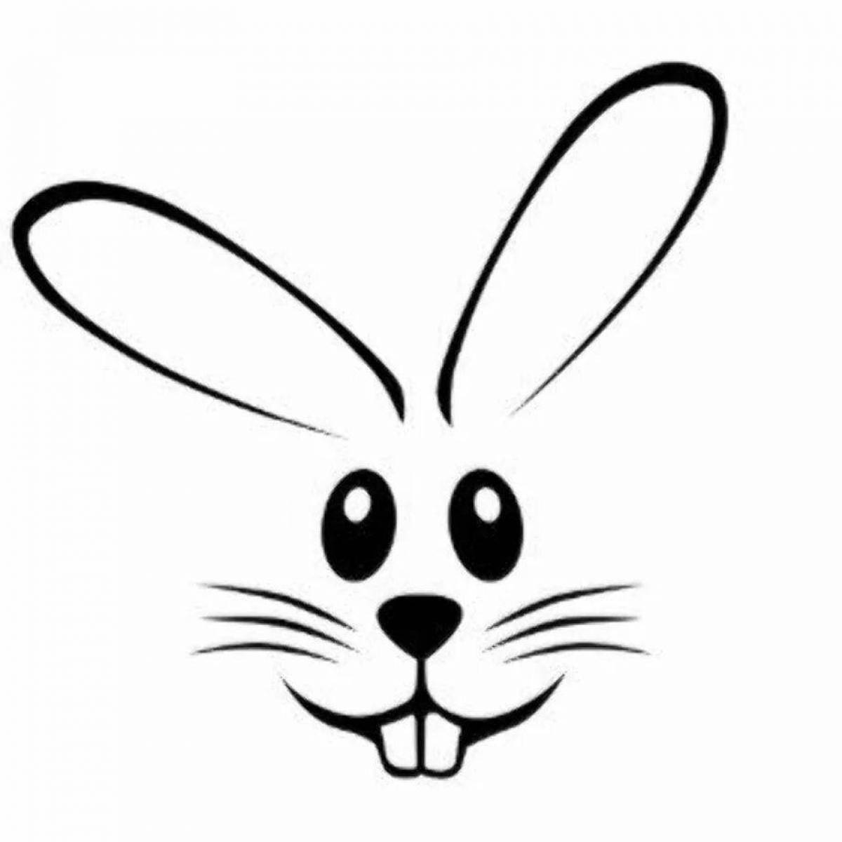 Handy Bunny Coloring Page