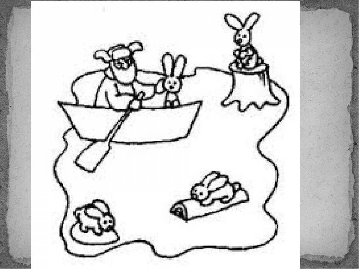 Иллюстрация к рассказу дедушка Мазай и зайцы 3 класс