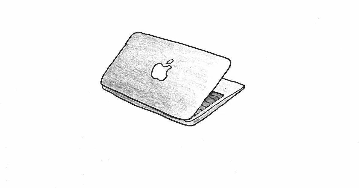 Attractive iphone notebook coloring page