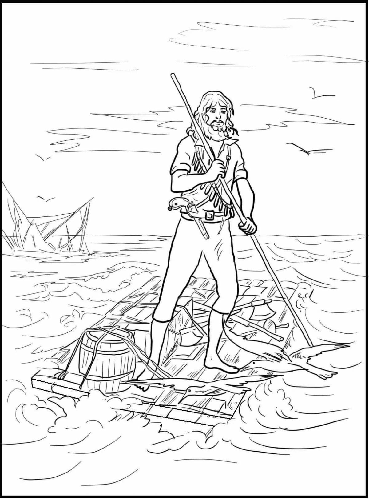 Robinson Crusoe coloring pages