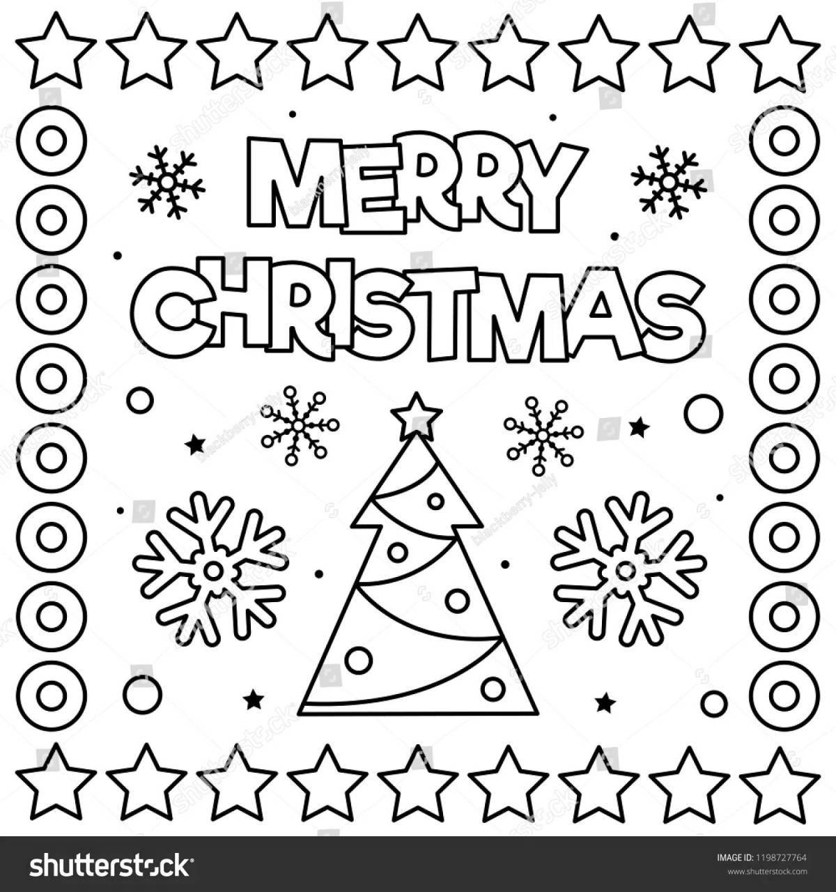 Mary's bright Christmas coloring book