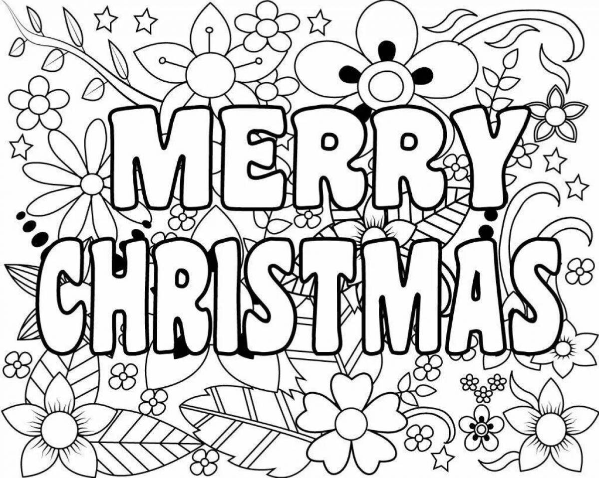 Dazzling mary's christmas coloring book