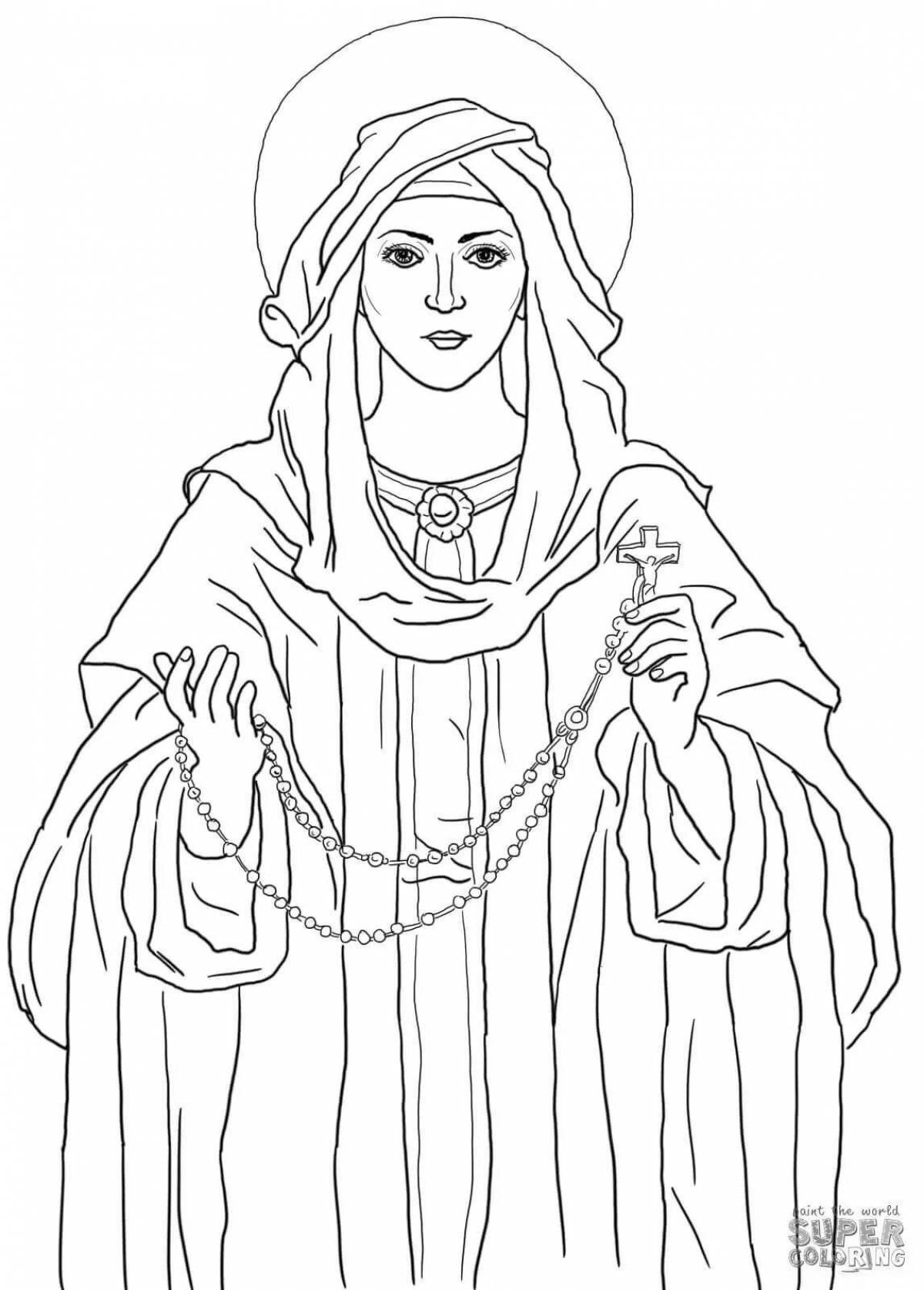 Colouring the great virgin mary