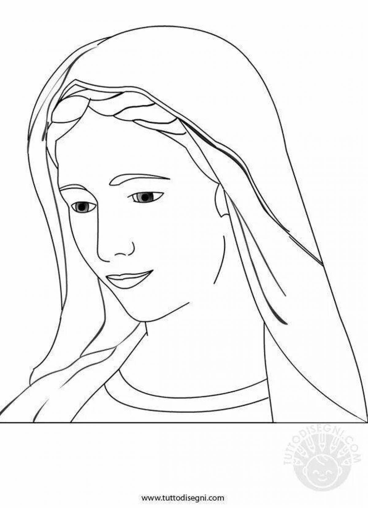Colouring the Blessed Virgin Mary