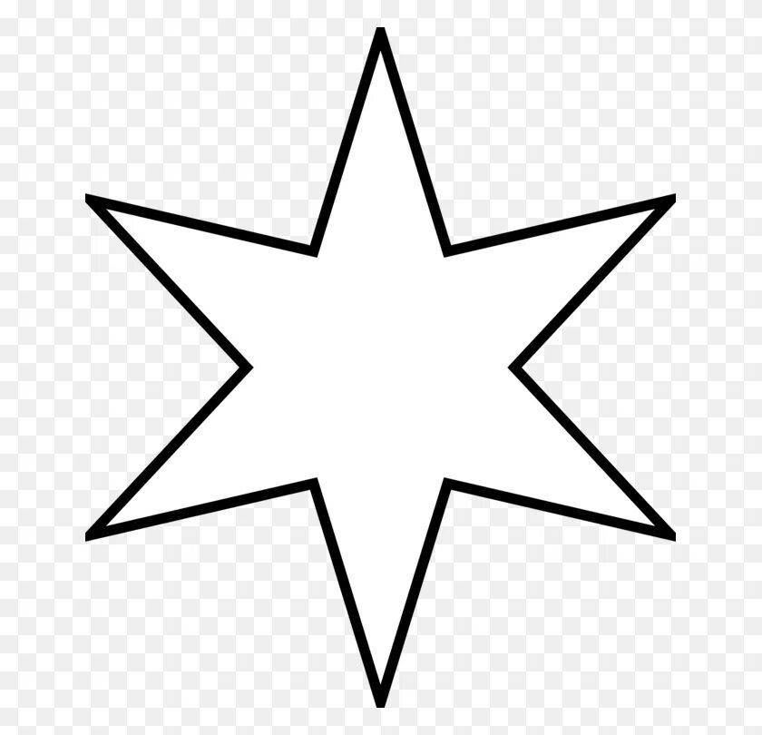 Фото Изысканная восьмиконечная звезда-раскраска