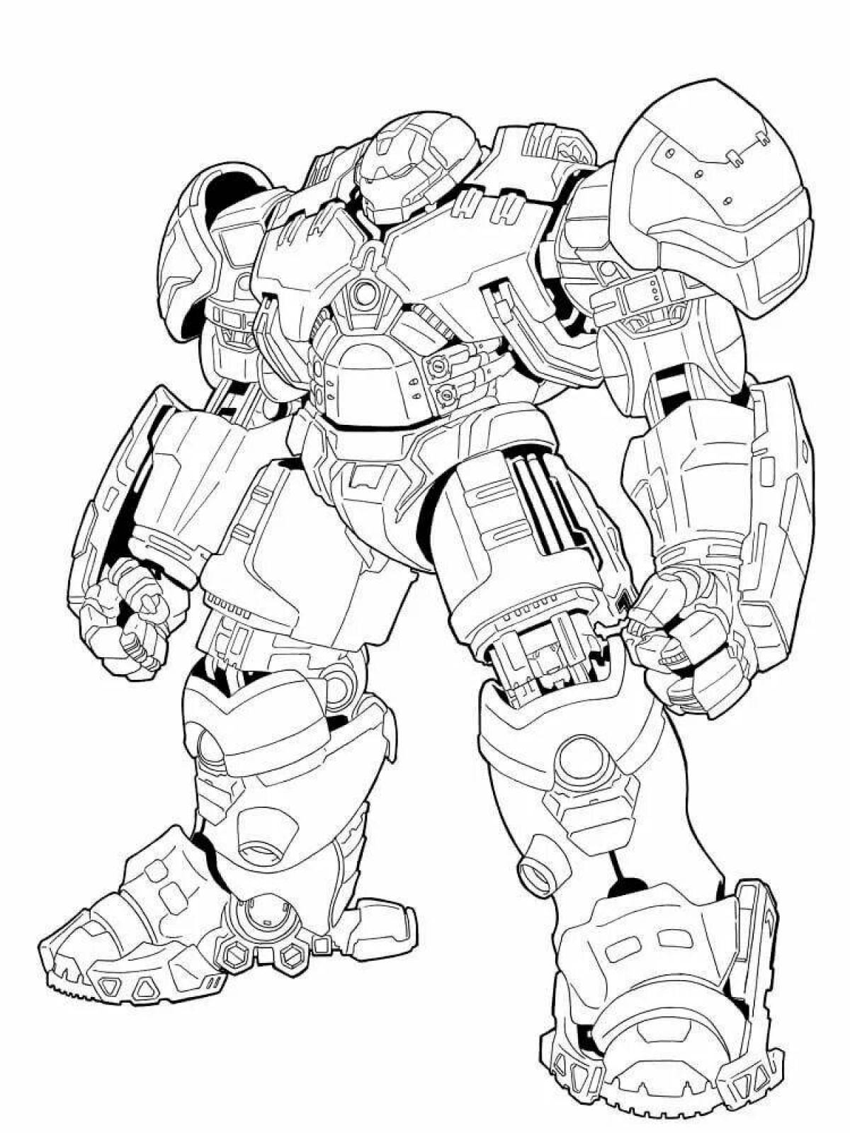 Coloring page refined iron patriot