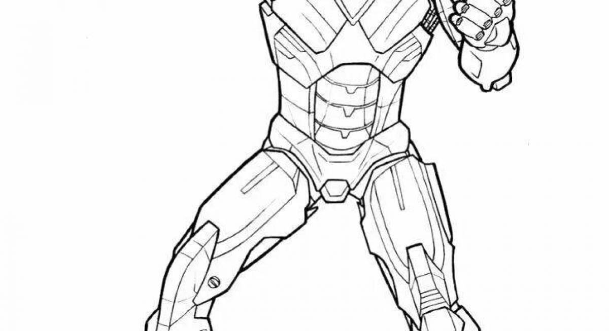 Coloring bright iron patriot