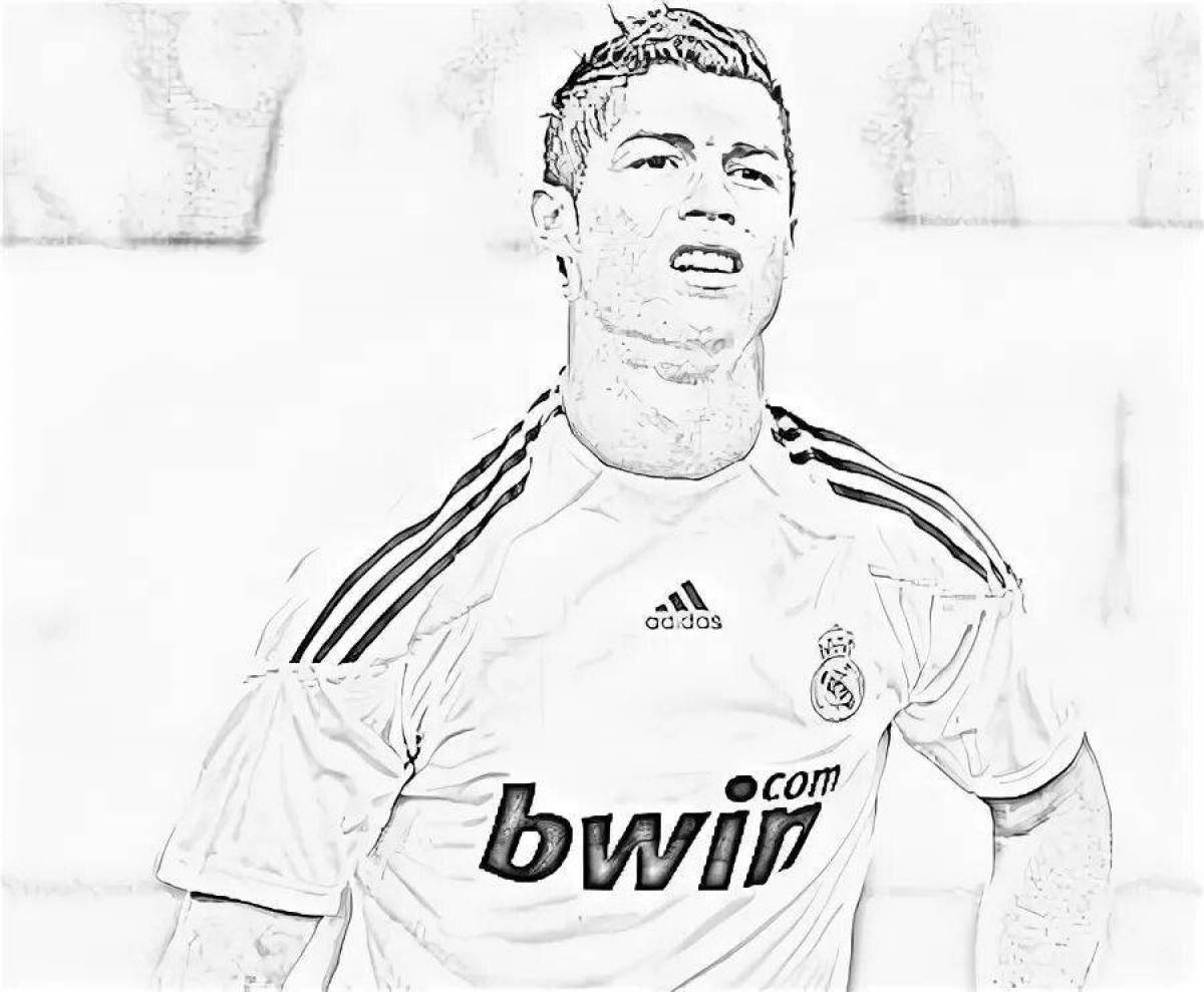 Ronaldo nibbler's adorable coloring page