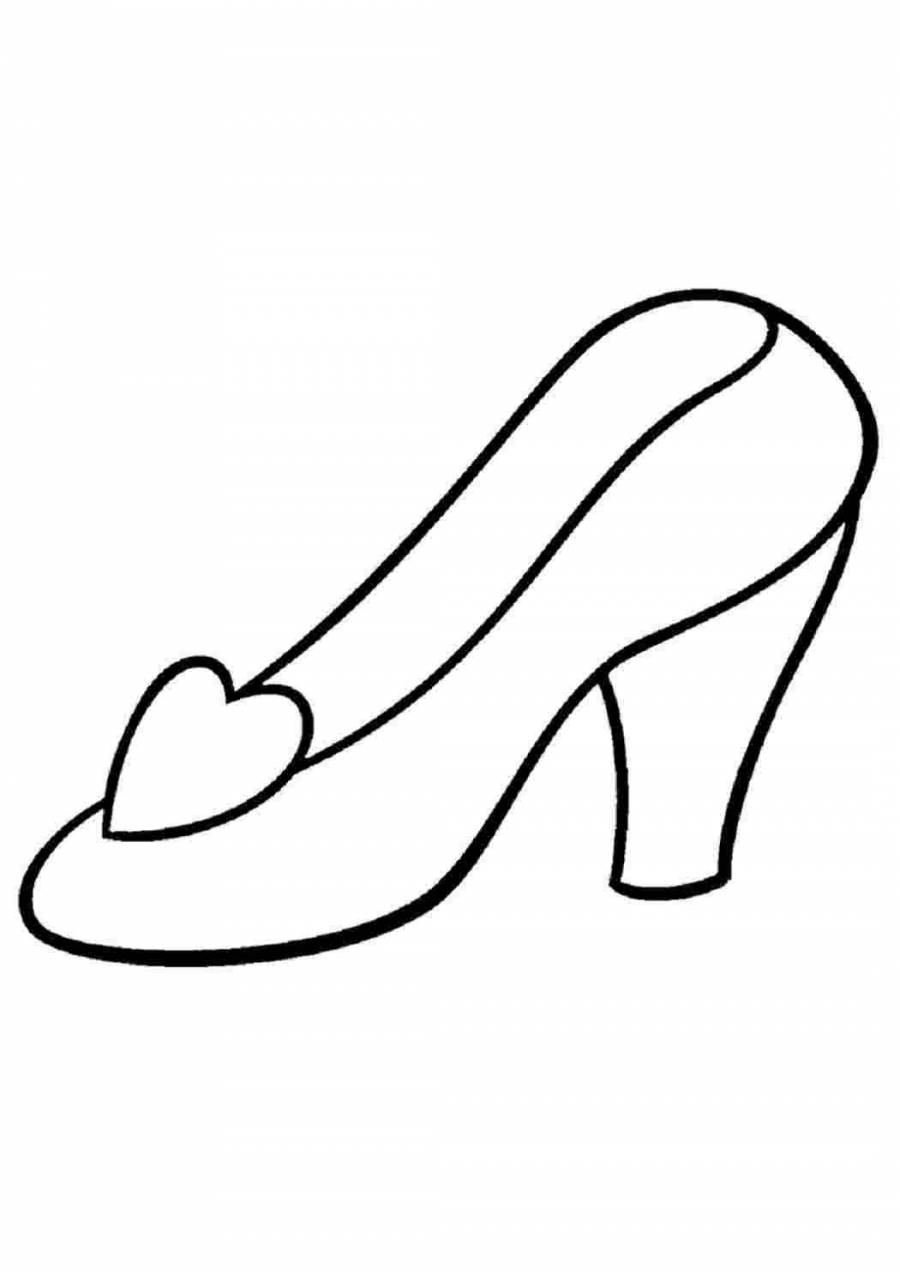 Рисование туфелька для Золушки