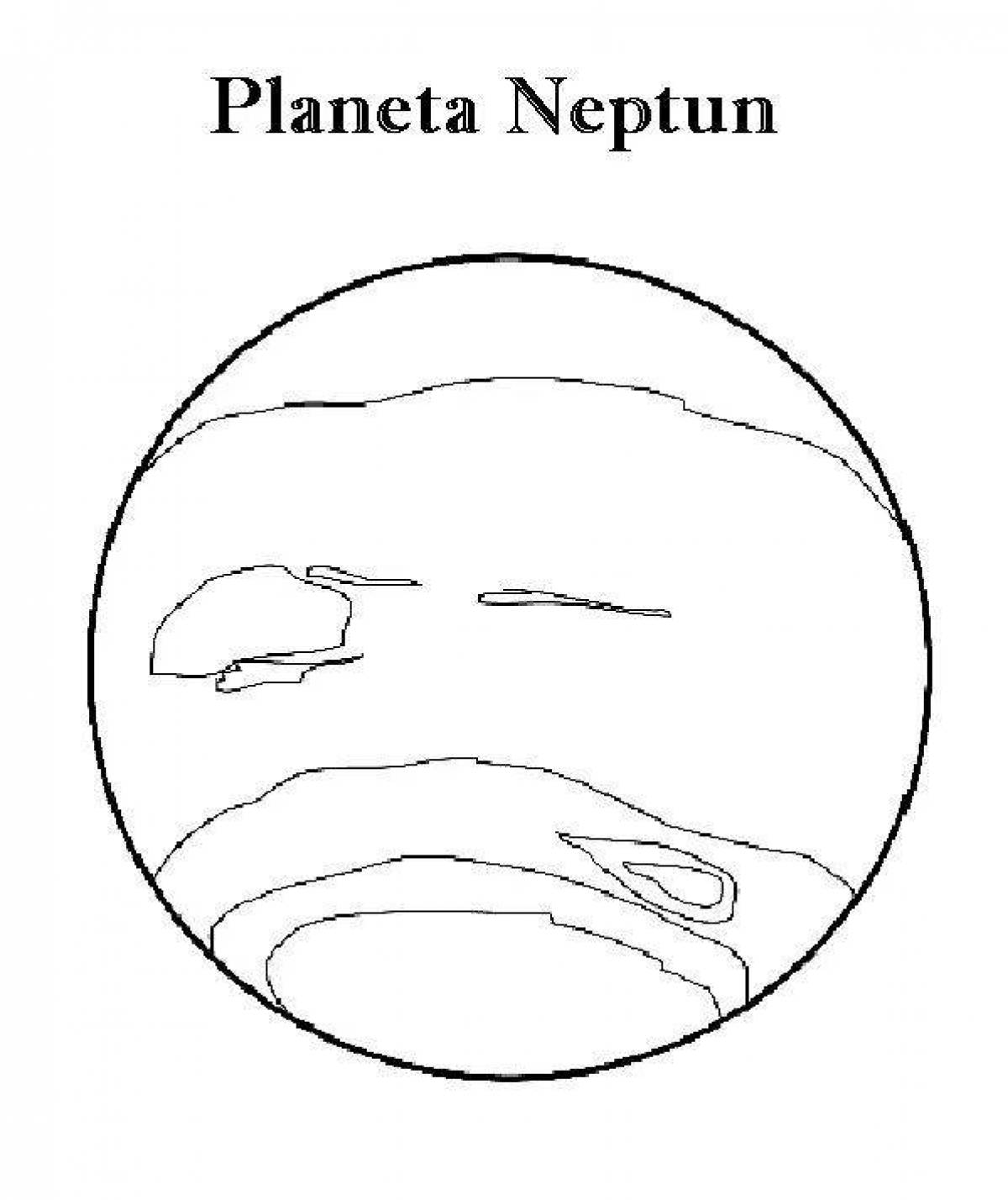 Планета нептун нарисовать