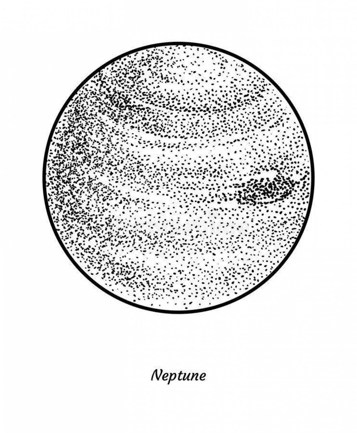 Нептун нарисовать планету