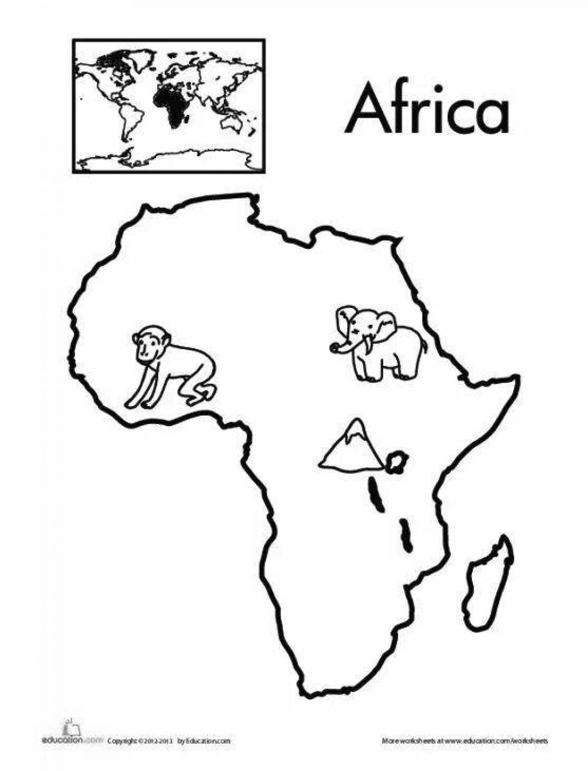 Контуры африки картинки