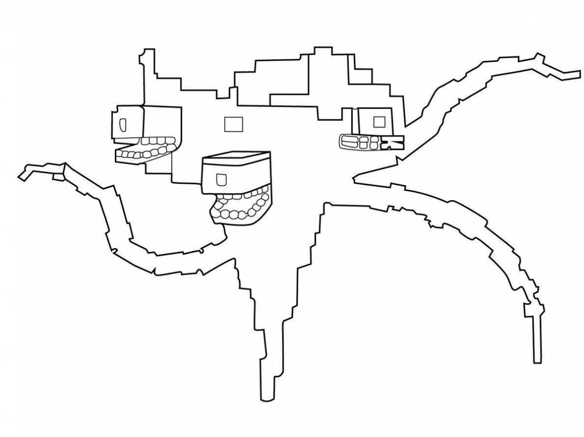Как нарисовать иссушителя из майнкрафта