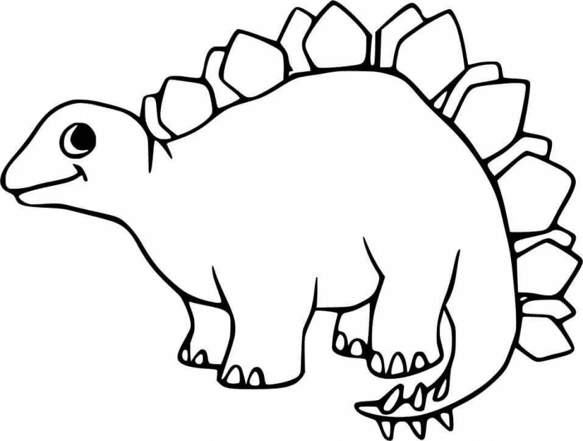 Стегозавр разукрашки