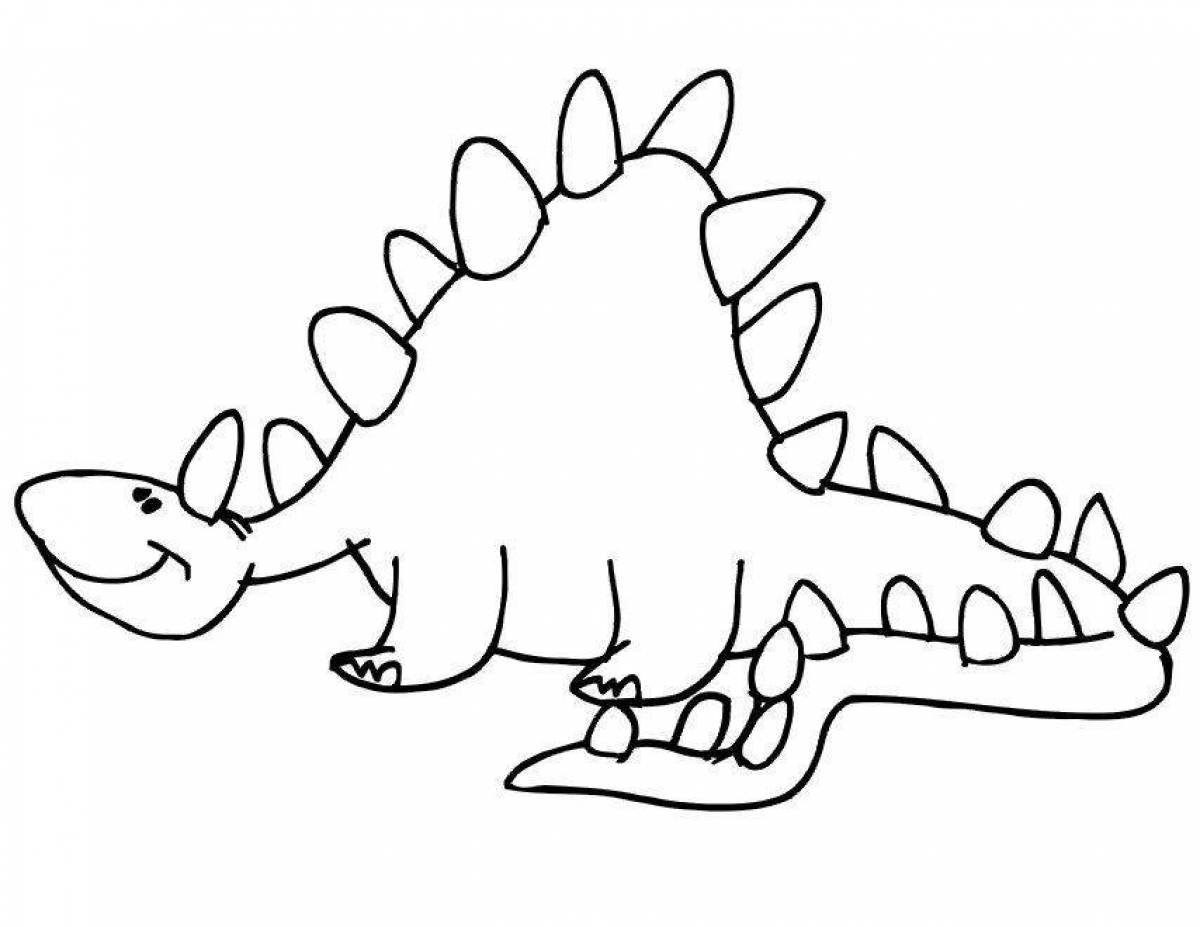 Динозавры Стегозавр для печати