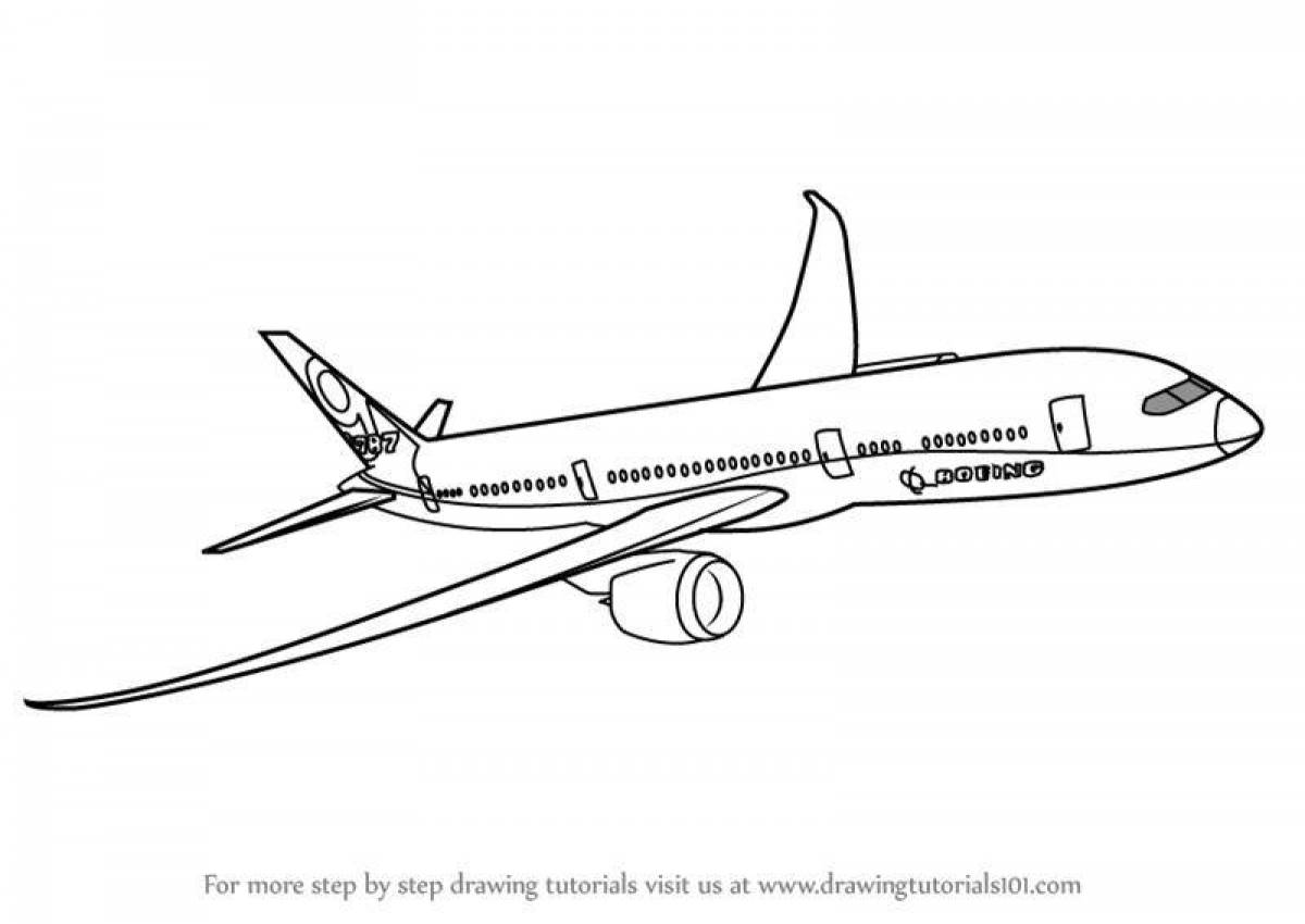 Фото Креативная раскраска самолетов аэрофлота