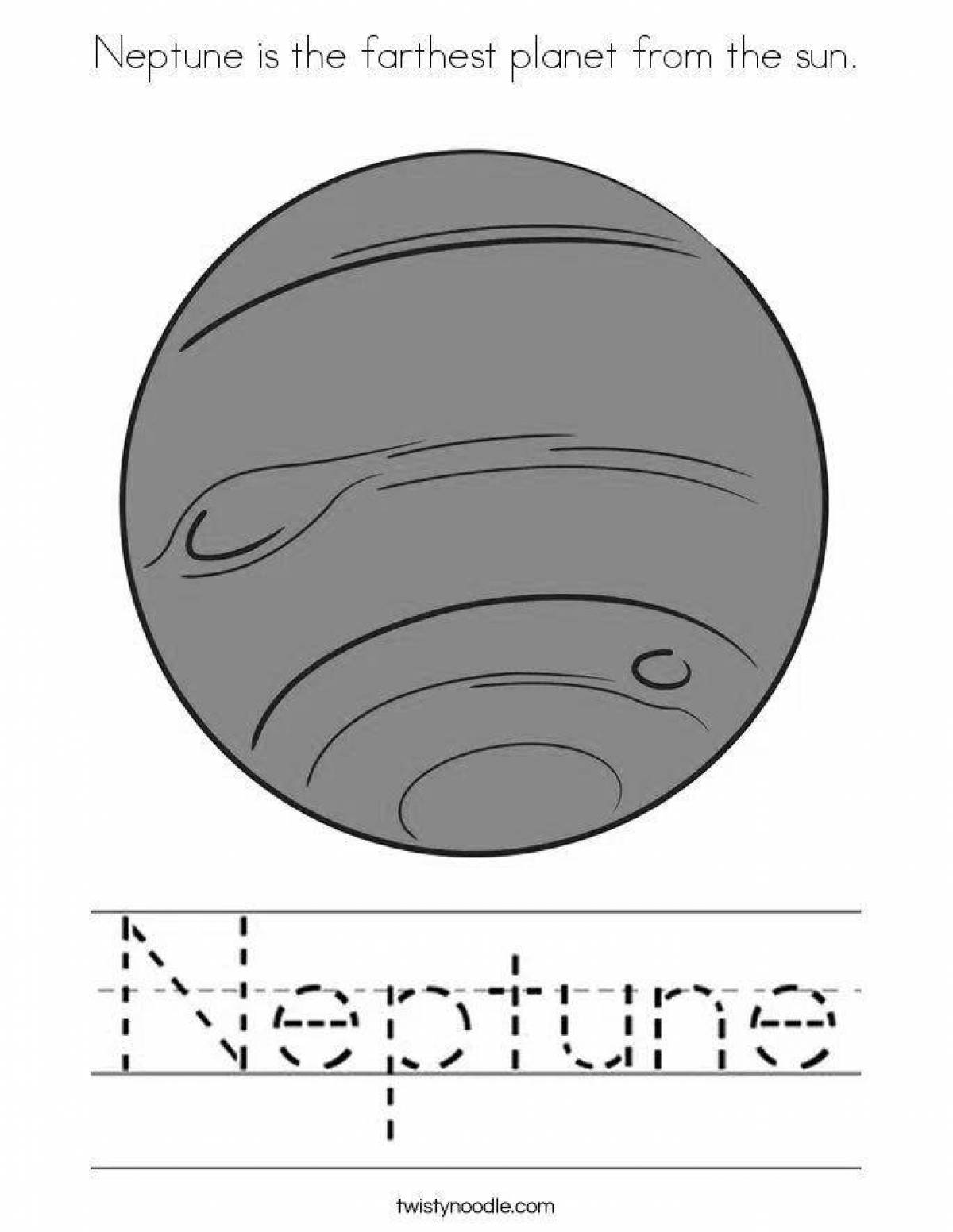 Фото Раскраска perfect planet neptune