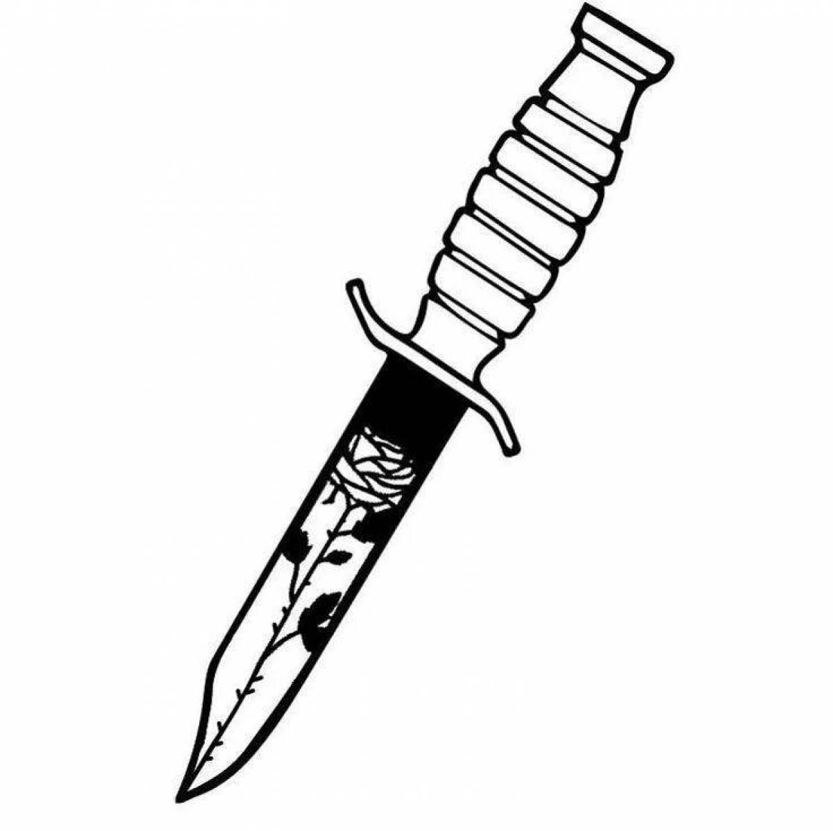 Coloring book exquisite bayonet