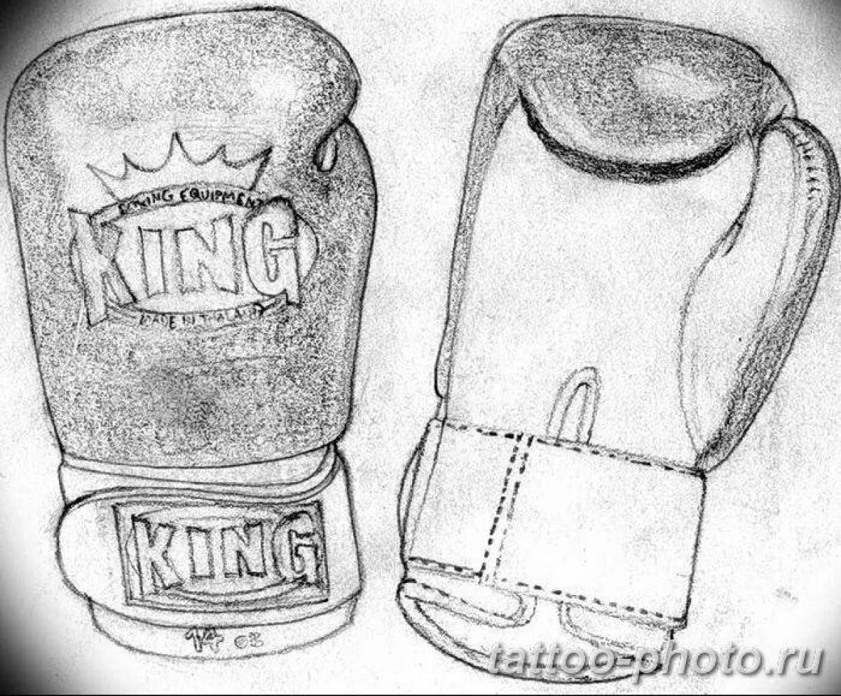 Фото Раскраска потрясающие боксерские перчатки