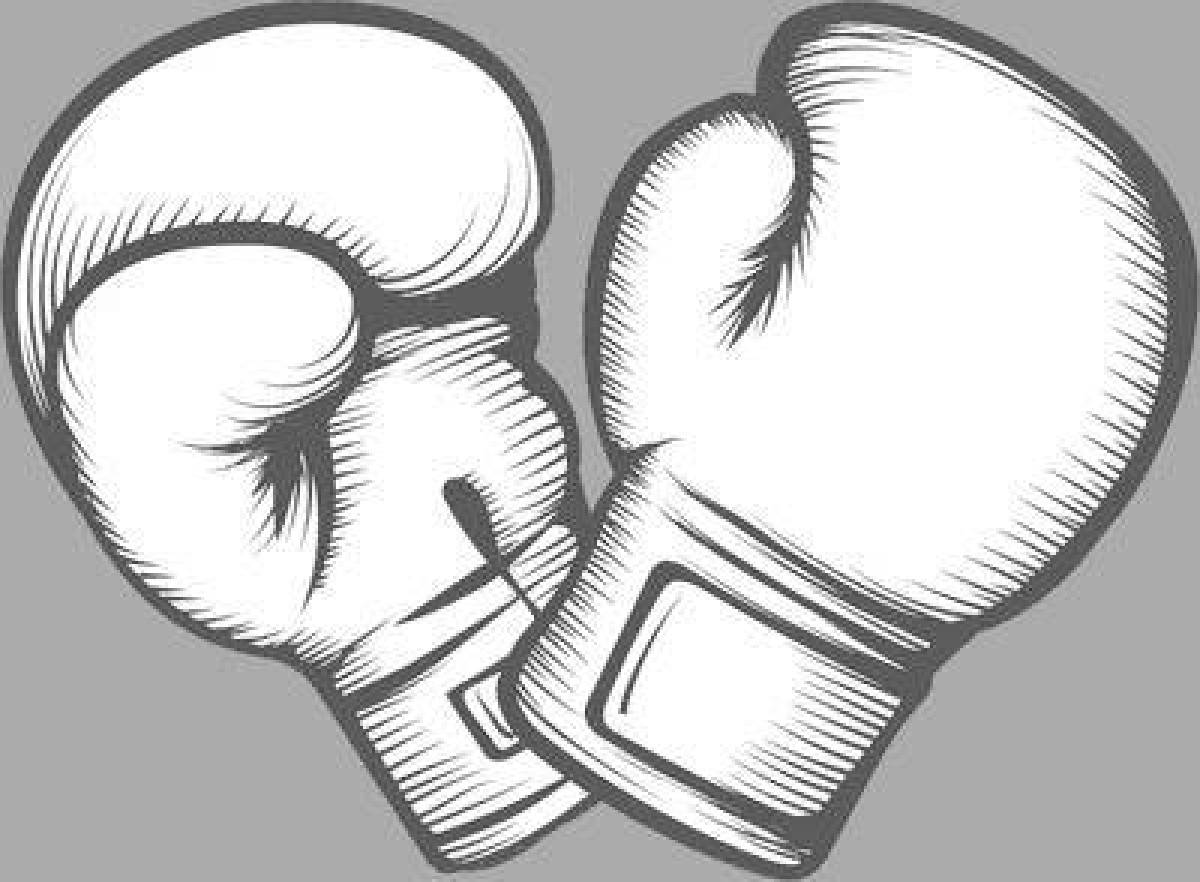 Фото Раскраска буйные боксерские перчатки