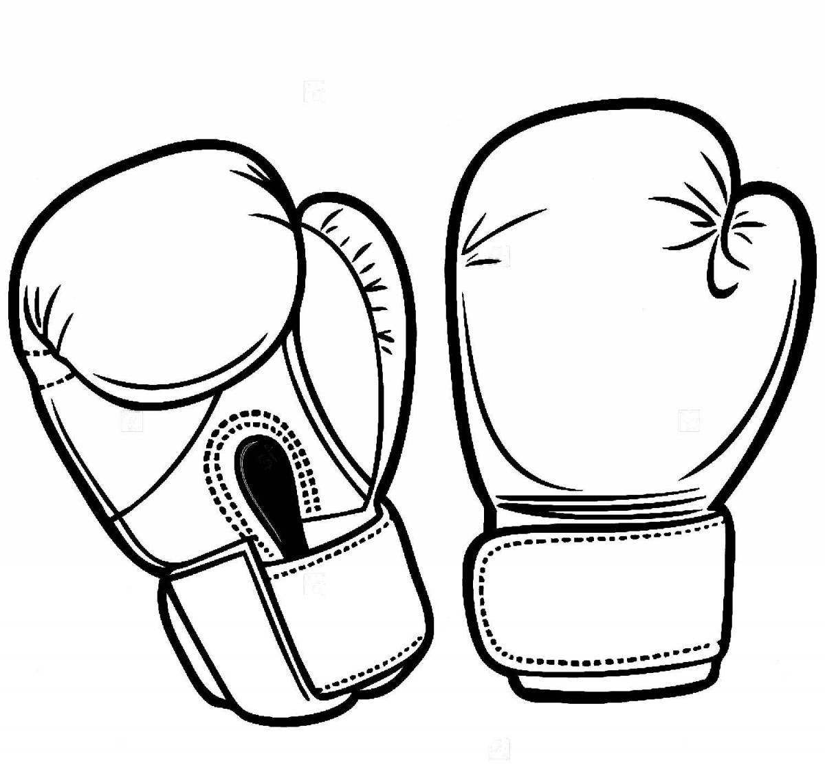 Фото Раскраска волшебные боксерские перчатки