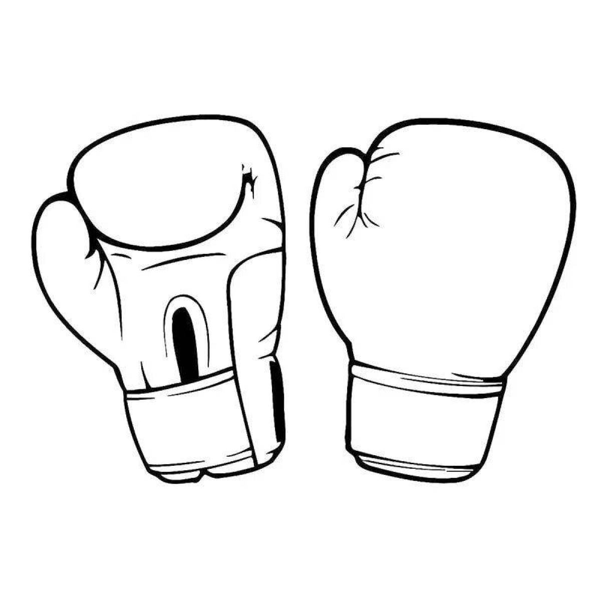 Фото Раскраска мистические боксерские перчатки