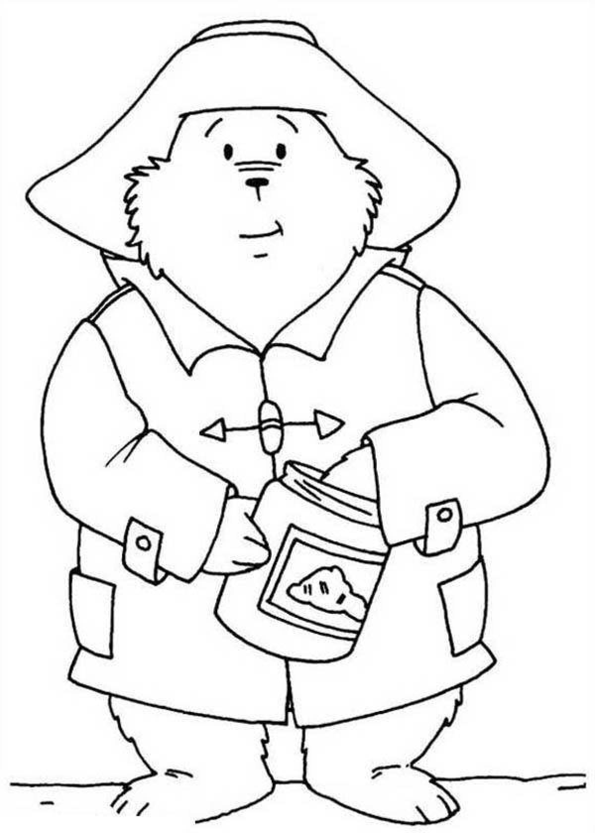 Naughty paddington bear coloring book