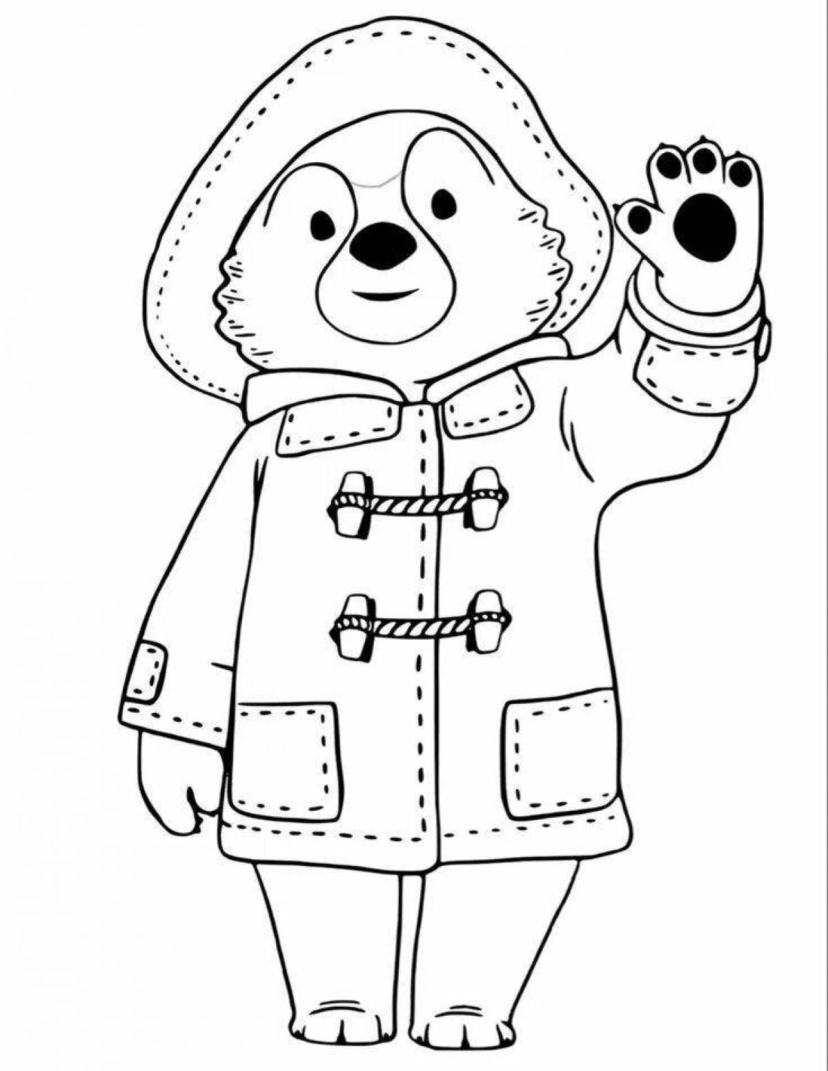 Paddington bear coloring book