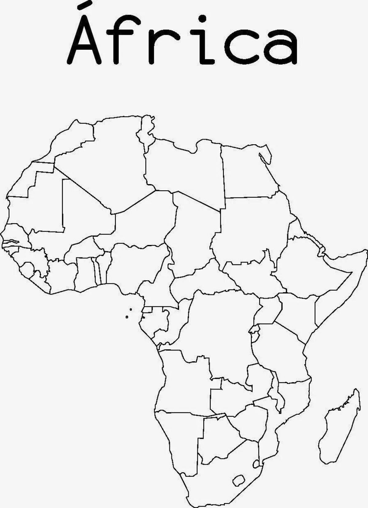 Tempting coloring of mainland africa