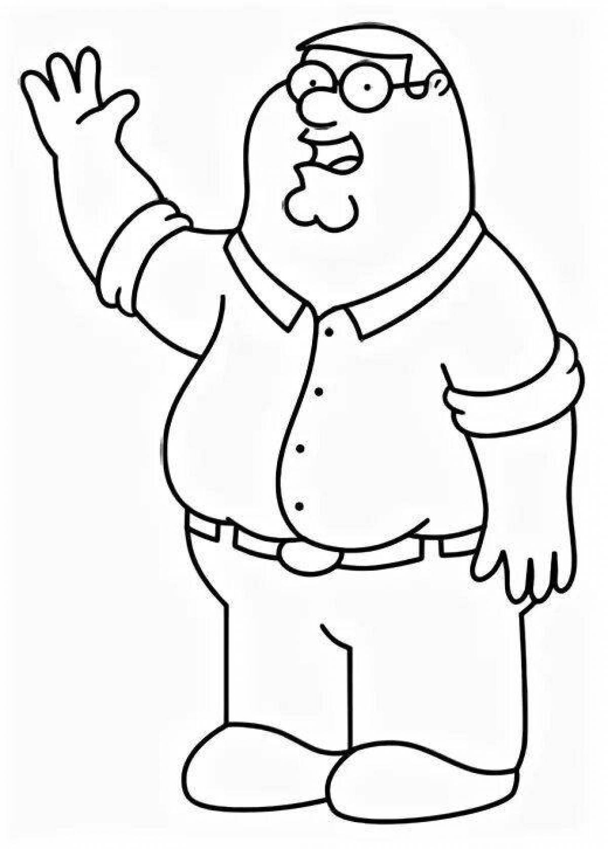 Colouring funny peter griffin