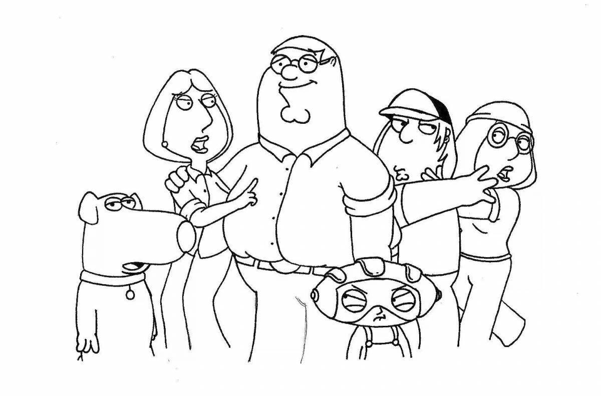 Peter griffin's fun coloring book