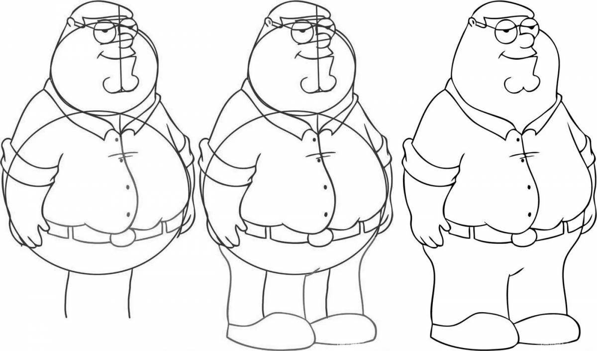 Animated peter griffin coloring book