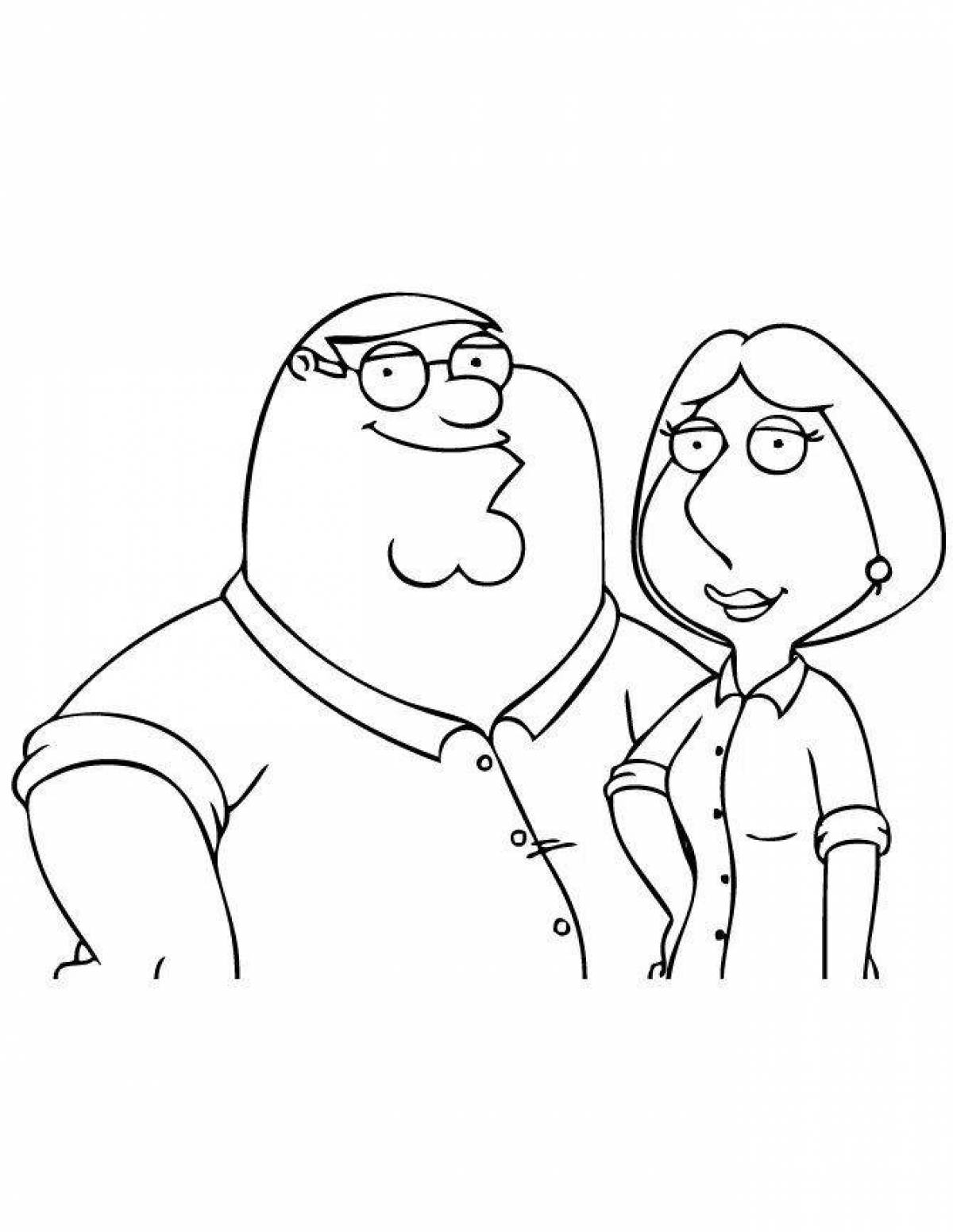 Peter griffin's funny coloring book