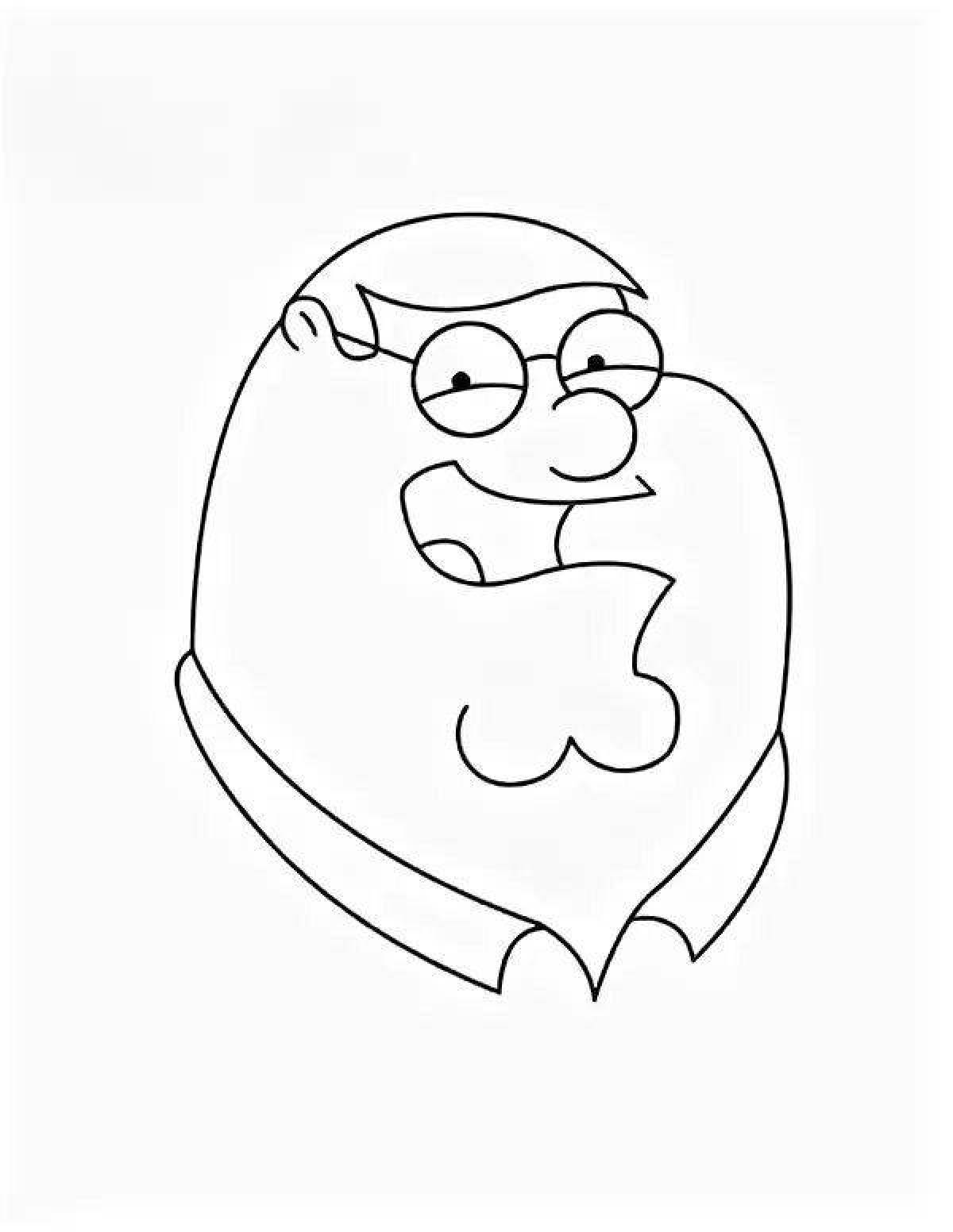 Attractive peter griffin coloring book