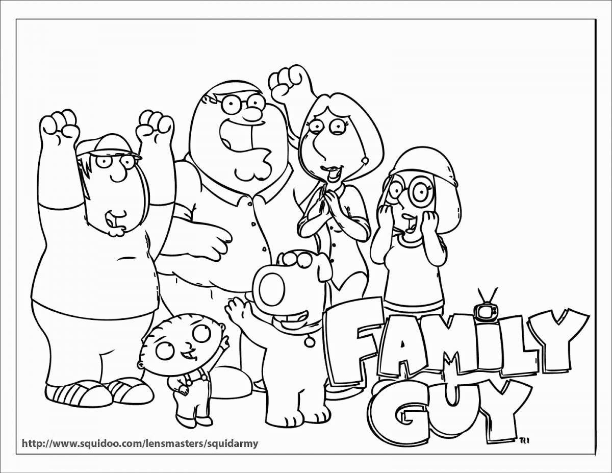 Magic peter griffin coloring book