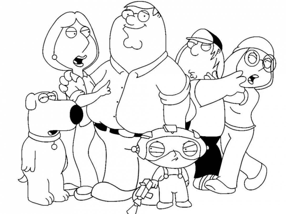 Peter griffin's incredible coloring book
