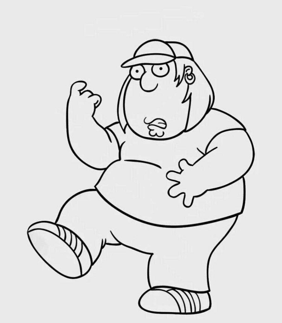 Peter griffin's amazing coloring page
