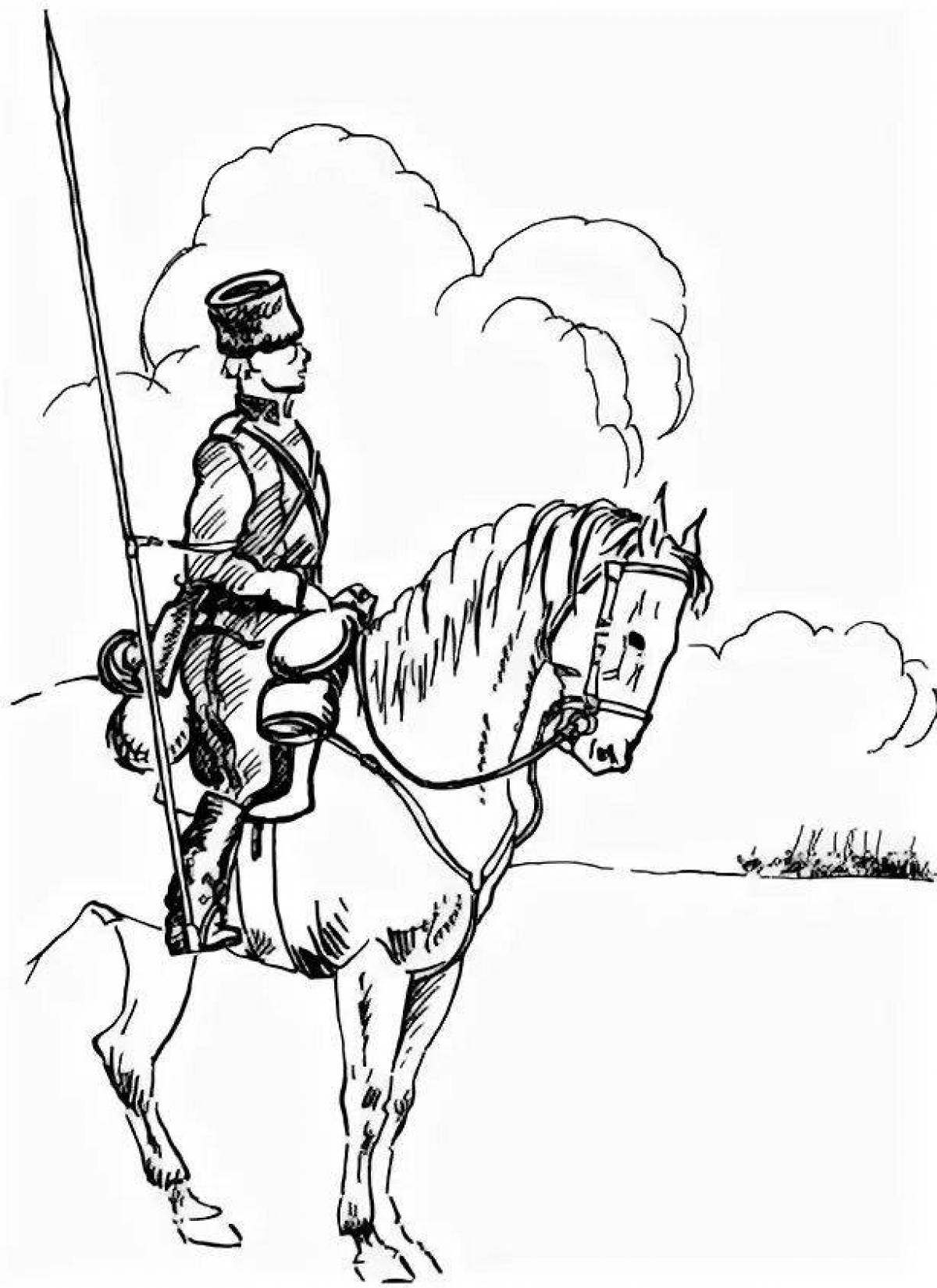 Coloring book magnificent Don Cossacks
