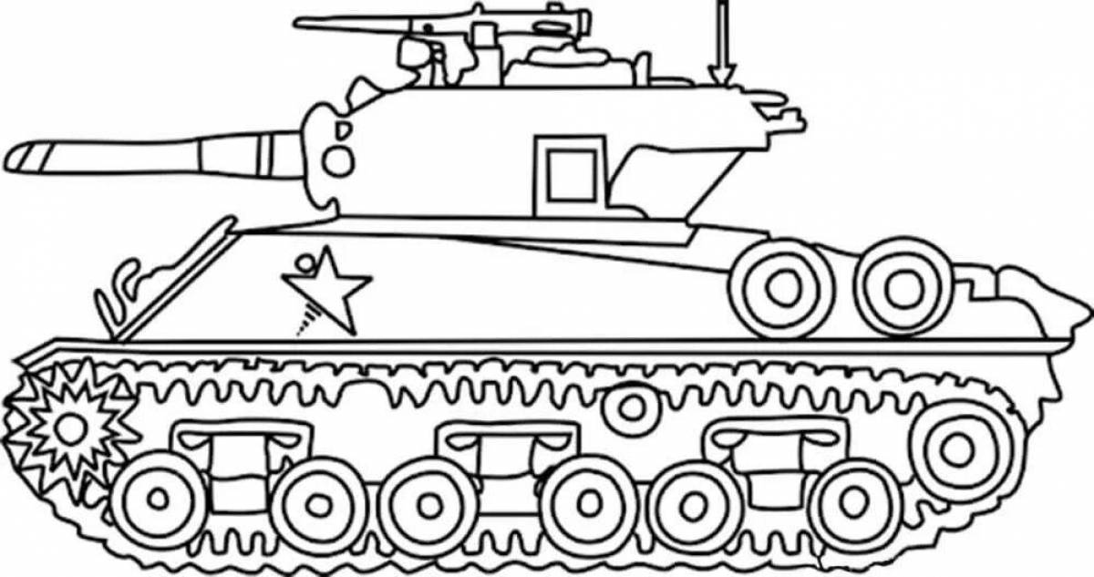 Fairy lego tank coloring page