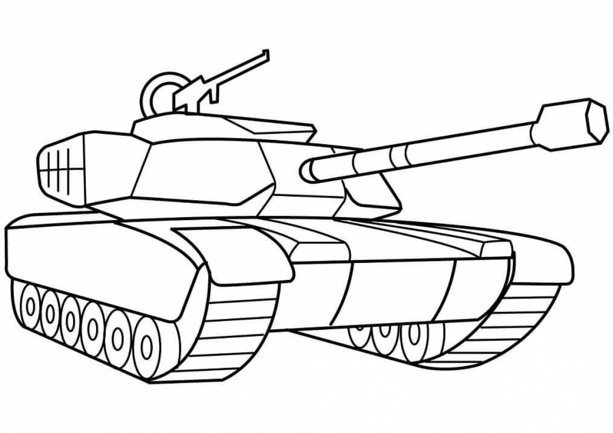 Lego freaky tank coloring page