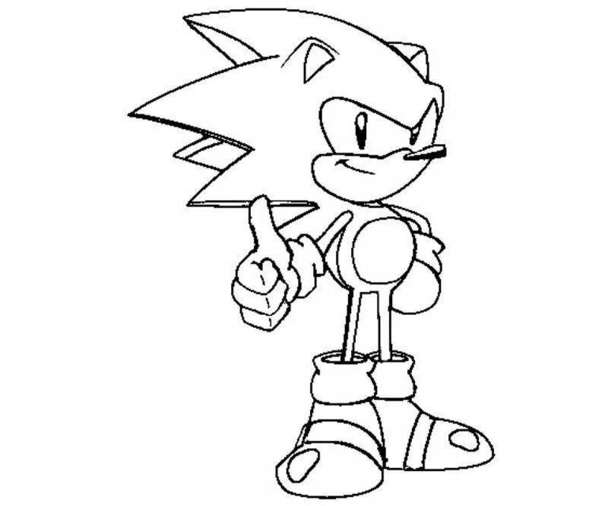 Фото Radiant coloring page sonic classic