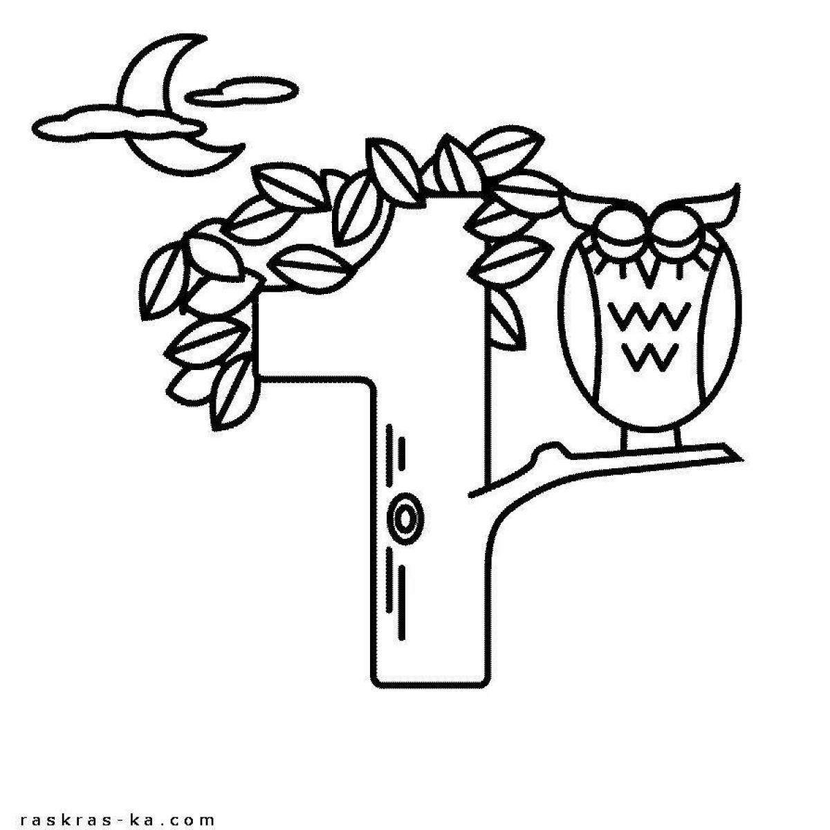 Live single number coloring page
