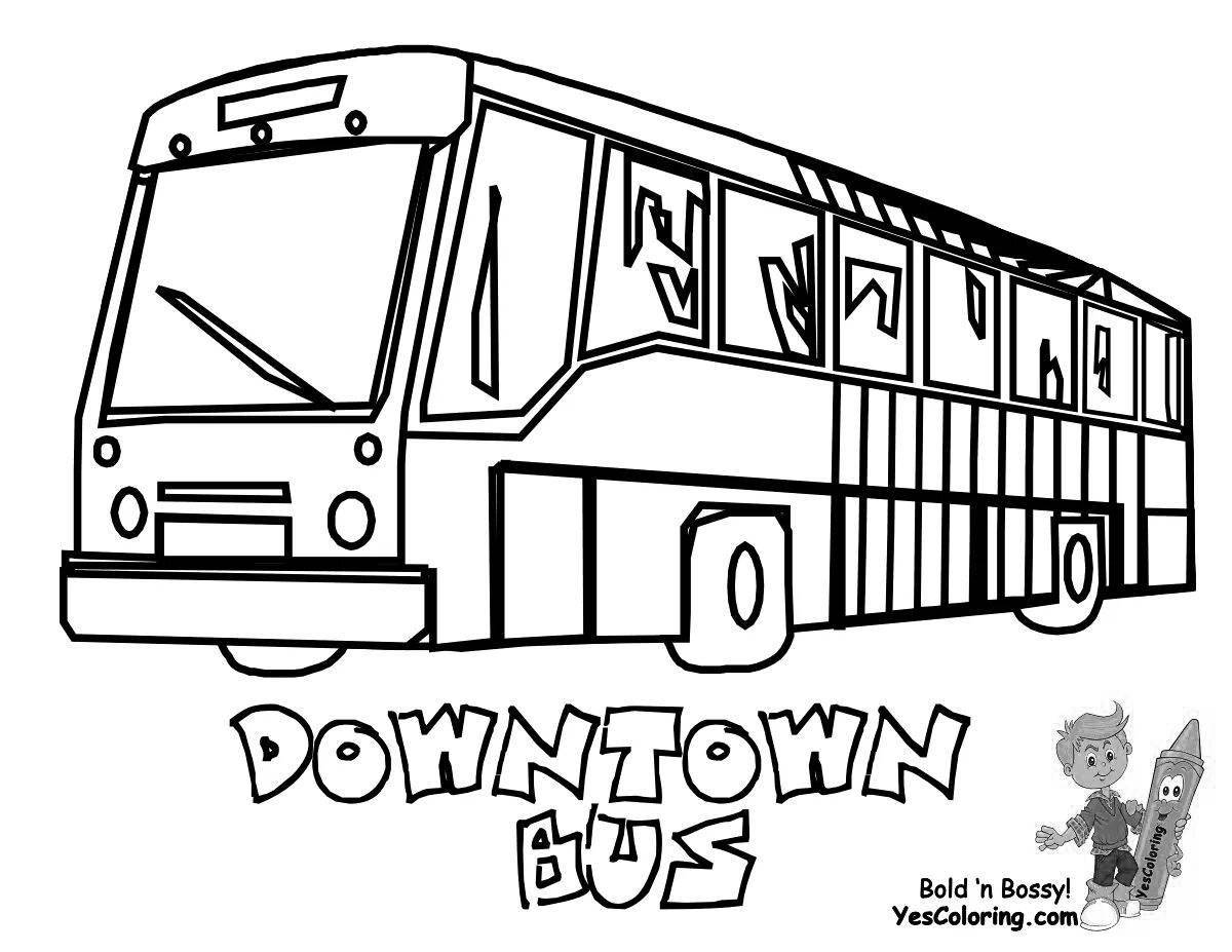 Great public transport coloring book