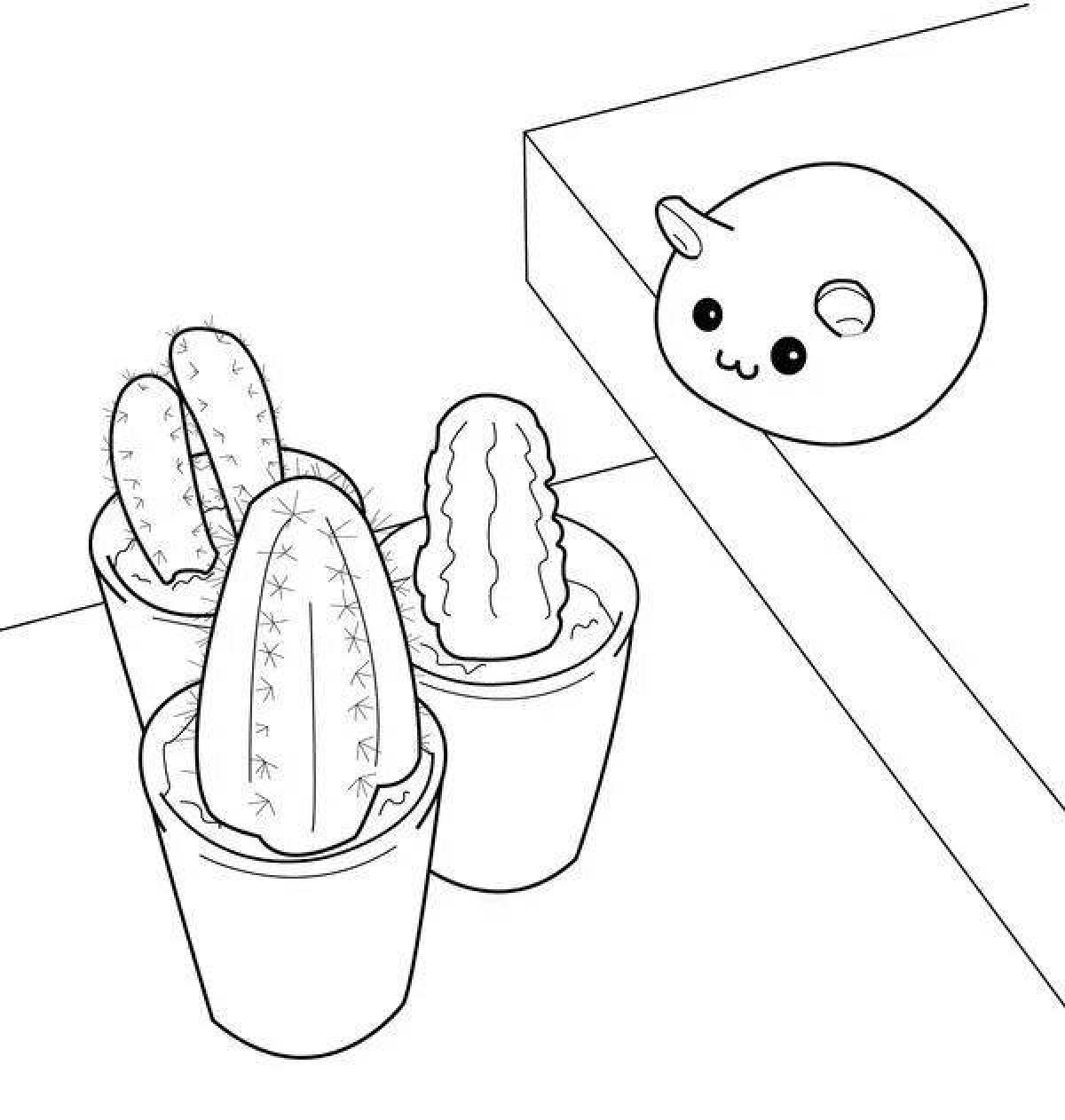 Coloring funny cacti